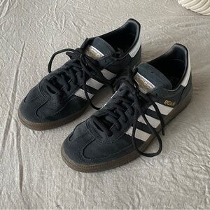 Adidas Men's Black and White Sneakers